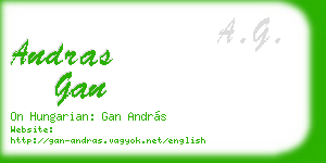 andras gan business card